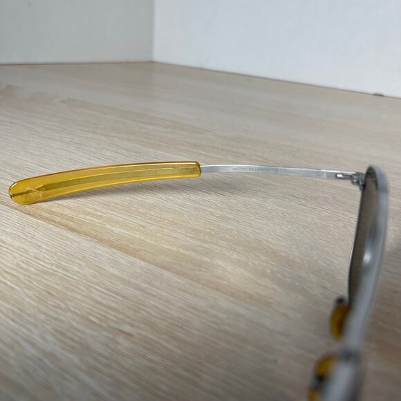 Vintage Randolph Engineering Mil-Spec 5 1/2 Sunglasses Matte Chrome READ 52-20 - Picture 5 of 13